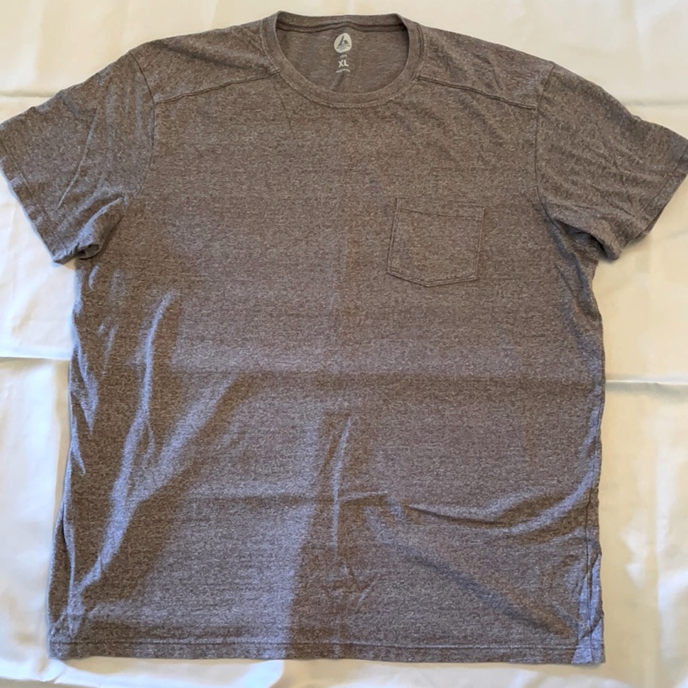 American Giant Pocket Tee - XL heather gray